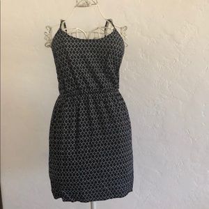 Black and White Old Navy Spaghetti Strap Dress